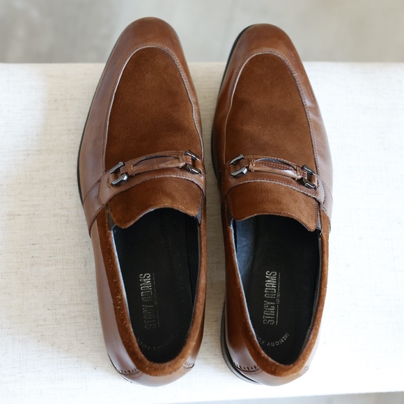 UNIQUE Stacey Adams Men Dress Shoe Loafer Cognac Size 11 M Special Occasion Men main image 4